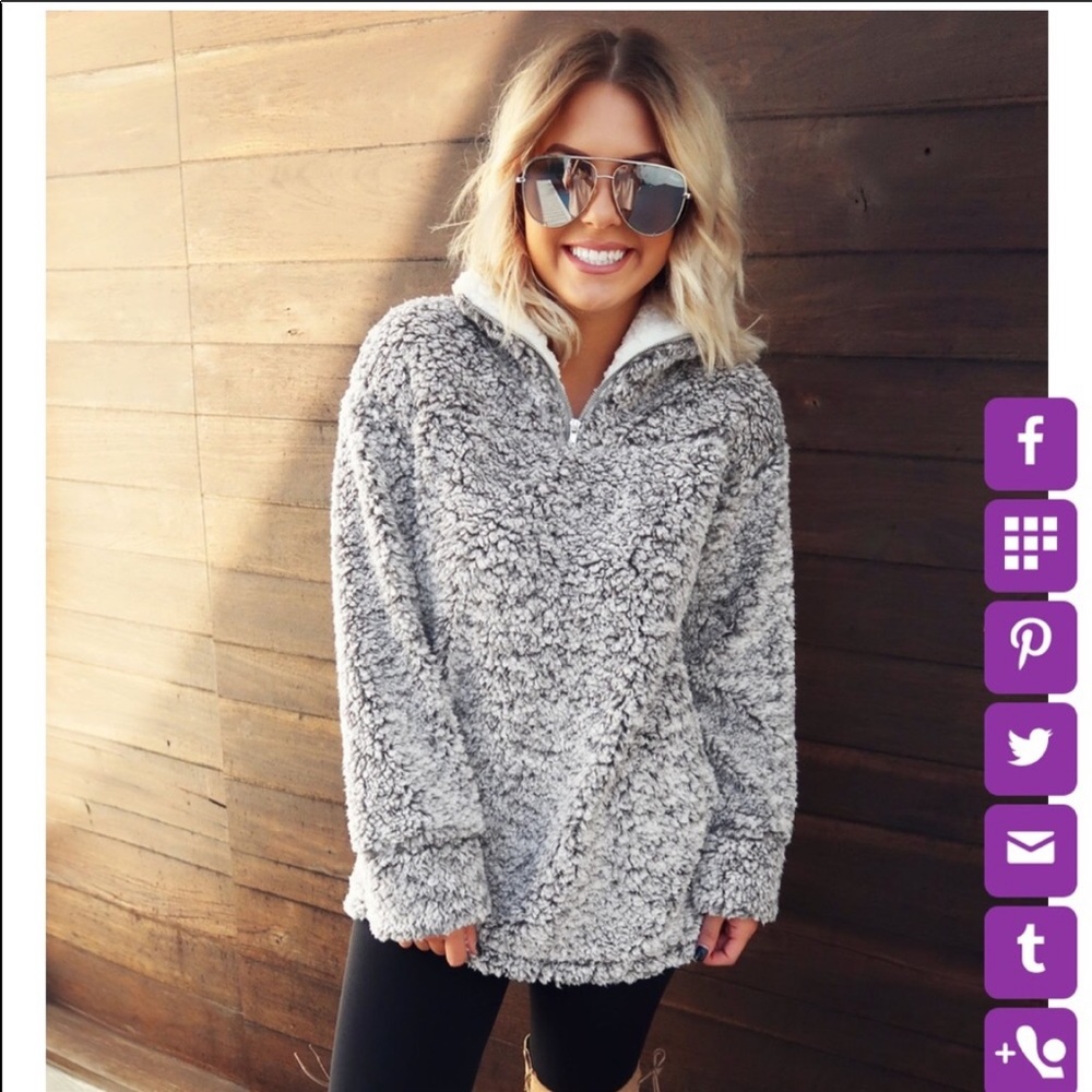 Teddy Bear Sweater - Gray